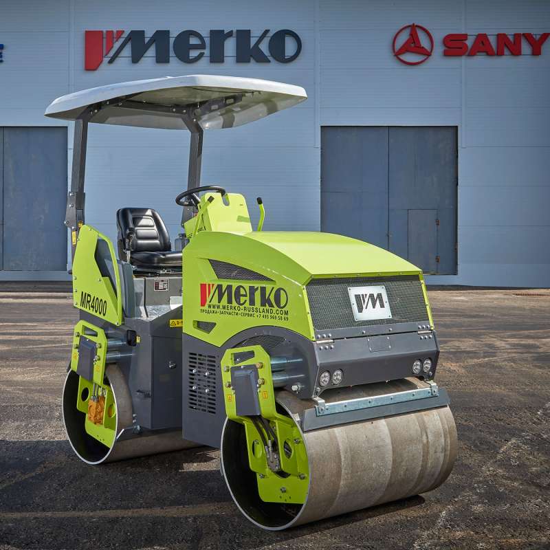 Тандемный вибрационный каток MERKO MR4000