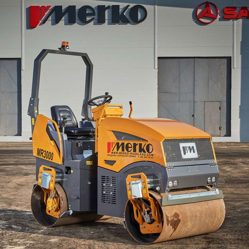 Тандемный вибрационный каток MERKO MR3000